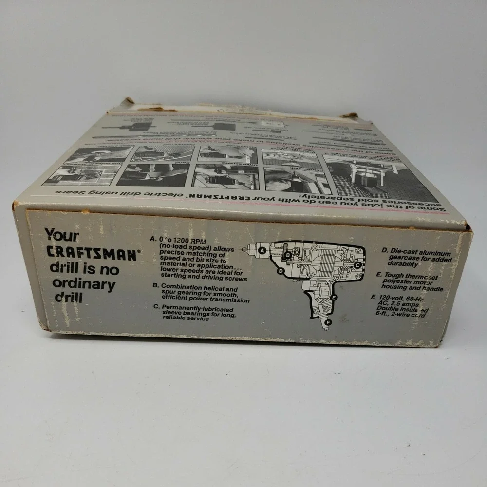 Sears Craftsman 315.10491 0-1200 RPM VSR 2.5 AMP 3/8